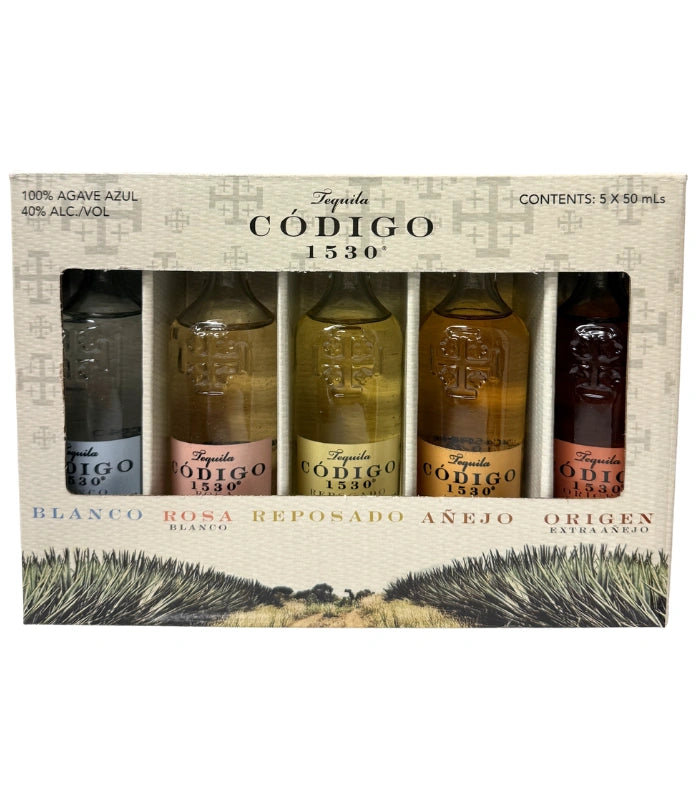 ペコ Código 1530 Tequila Mini Bottle 5-Pack Gift Set | The Barrel Tap