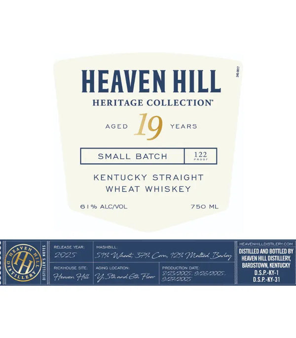 Heaven Hill Heritage Collection 19 Year Wheat Whiskey The Barrel