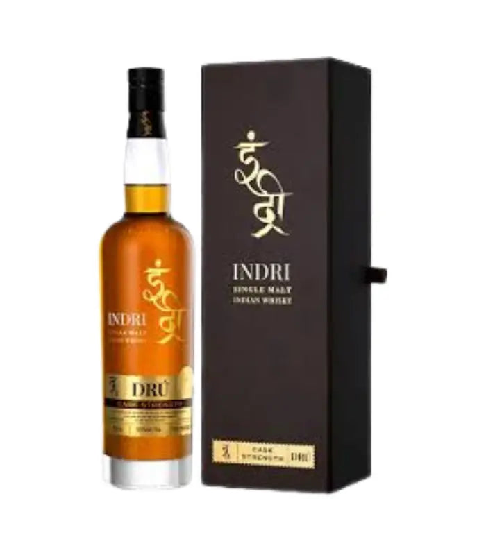 Indri Cask Strength DRU Single Malt Indian Whiskey | The Barrel Tap