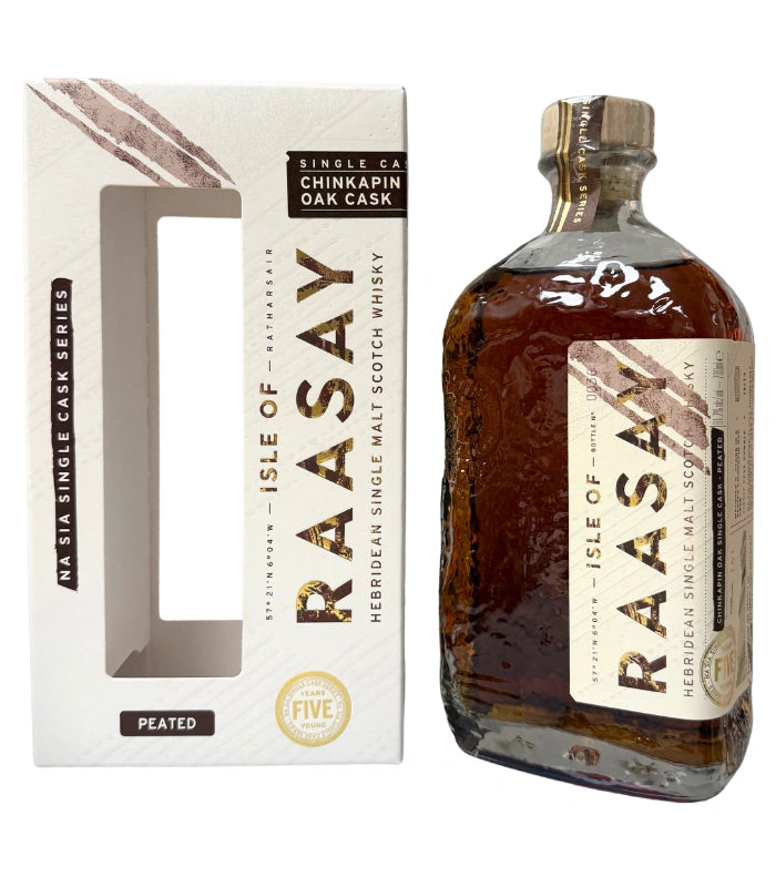 新品　Isle of Raasay 5年 シングルカスクシリーズ　ピーテッド Isle of Raasay 5 Year Peated Chinkapin Single Cask Scotch Whisky