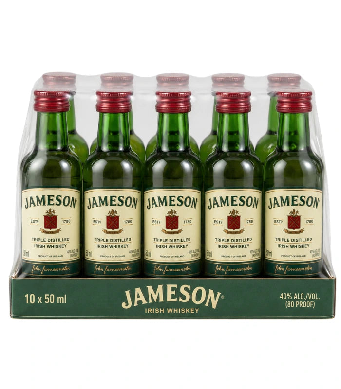 Jameson Irish Whiskey 50mL 10 Pack Shooters | The Barrel Tap