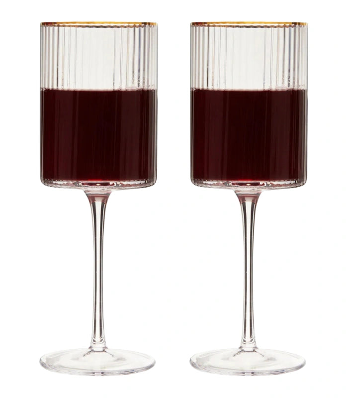 Meridian Crystal Wine Glasses Set of 2