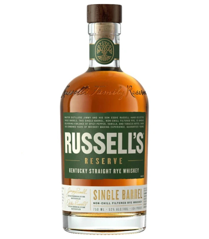 Russell's Reserve Single Barrel Rye Whiskey | The Barrel Tap