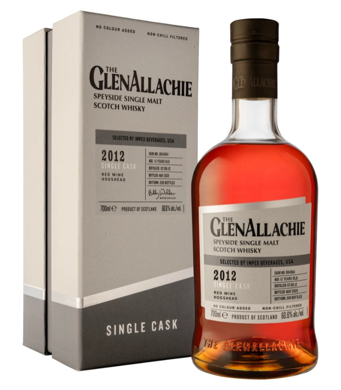 The GlenAllachie 2012 Single Cask Red Wine Hogshead | The Barrel Tap