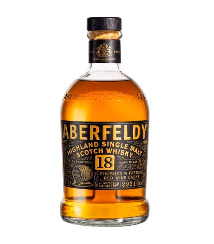 Buy Aberfeldy 18 Year Old Finished in French Red Wine Casks 750mL Online - The Barrel Tap Online Liquor Delivered