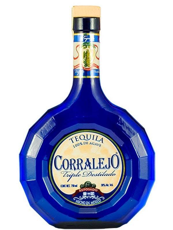 Corralejo Reposado Tequila Tall Blue Bottle