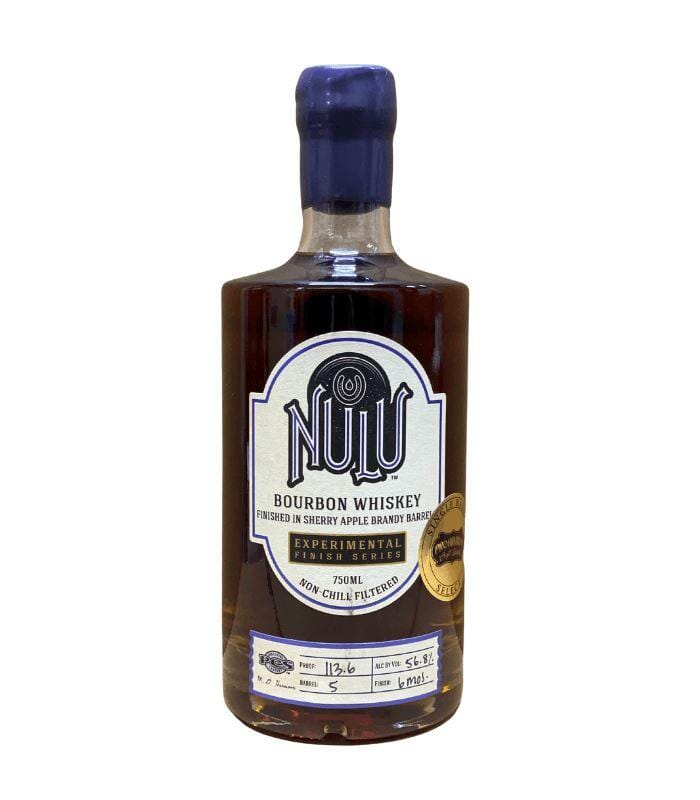 NULU Experimental Finish Series Bourbon Finished in Sherry Apple Brandy Barrels