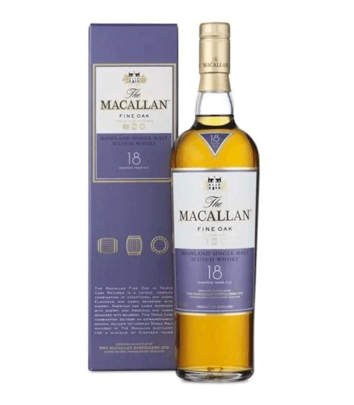 Buy The Macallan Fine Oak 18 Year Old Online - The Barrel Tap Online Liquor Delivered