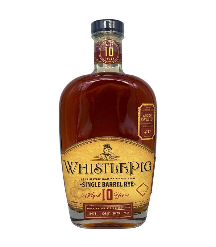 Buy WhistlePig 10 Year Old "Whiskey Revolution" Single Barrel Rye Whiskey 750mL Online - The Barrel Tap Online Liquor Delivered