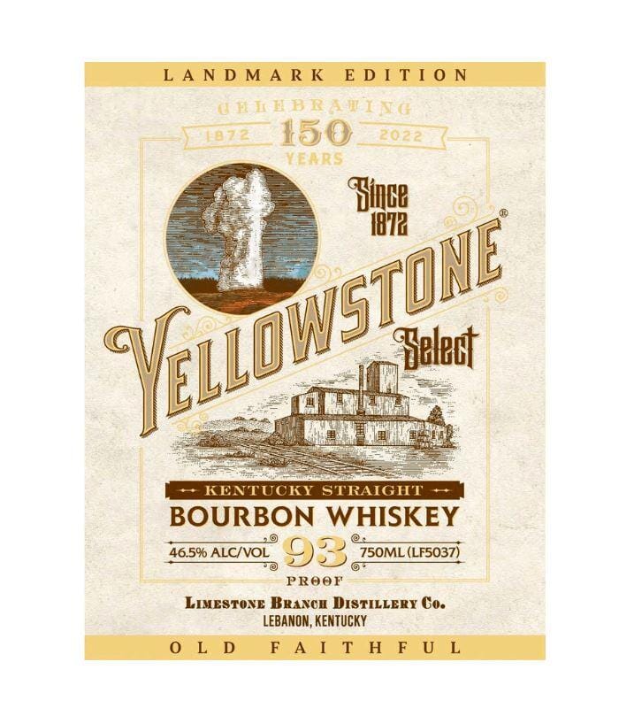 Buy Yellowstone Select Bourbon Whiskey Old Faithful - 150th Anniversary Landmark Edition 750mL Online - The Barrel Tap Online Liquor Delivered