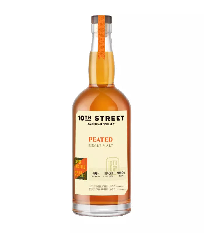 Buy 10th Street Peated Single Malt American Whiskey 750mL Online - The Barrel Tap Online Liquor Delivered