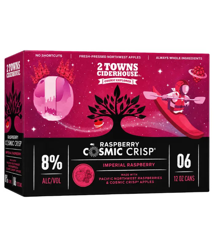 2 Towns Ciderhouse Raspberry Cosmic Crisp 6-Pack