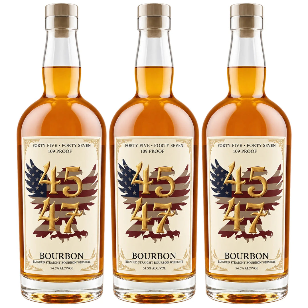 3 bottles of 4547 Bourbon Whiskey