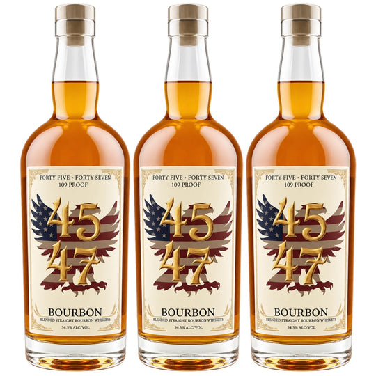3 bottles of 4547 Bourbon Whiskey