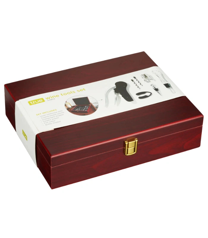 7-Piece Wine Tools Boxed Gift Set by True Brands