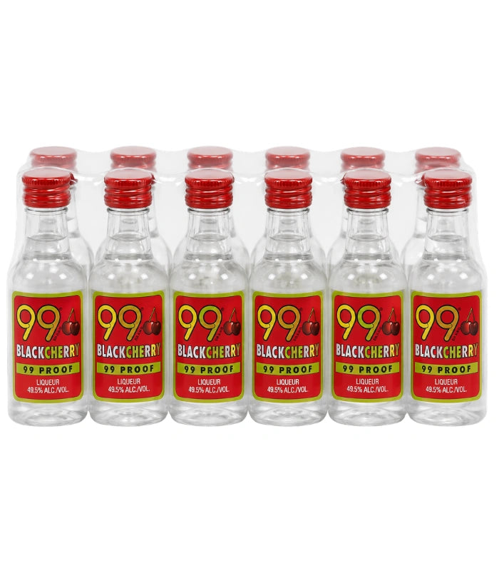 99 Brand BlackCherry Liqueur 50mL 12 Pack