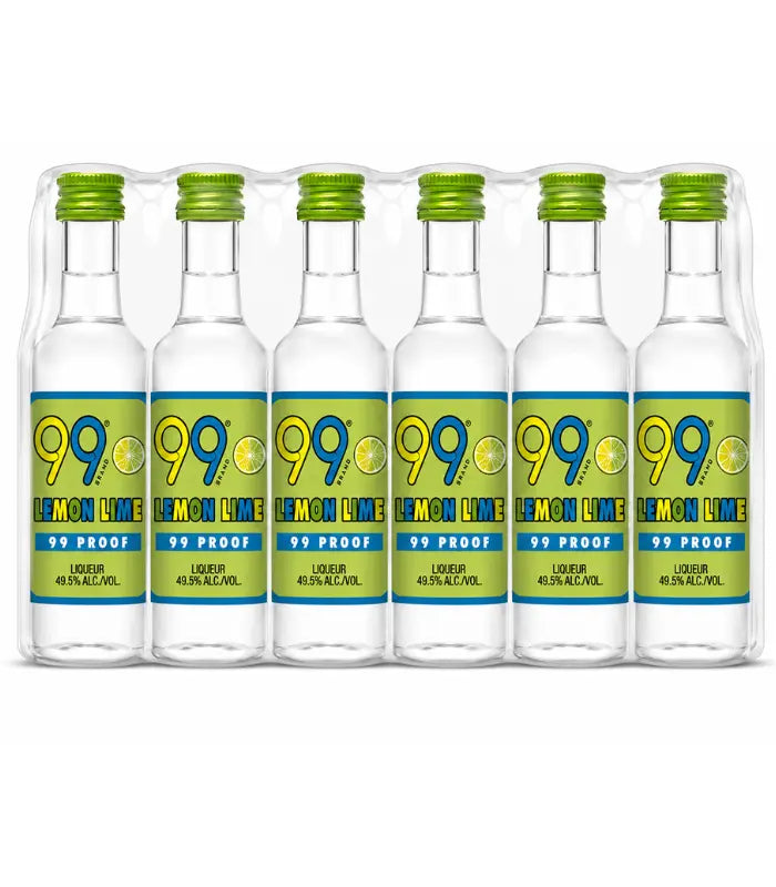 99 Brand Lemon Lime Liqueur 50mL 12 Pack