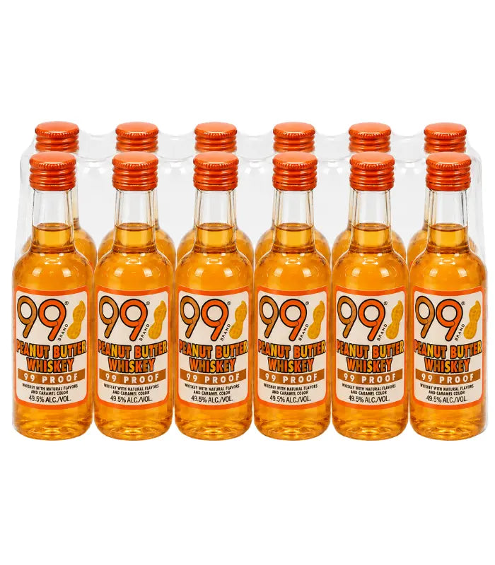 99 Brand Peanut Butter Whiskey 50mL 12 Pack