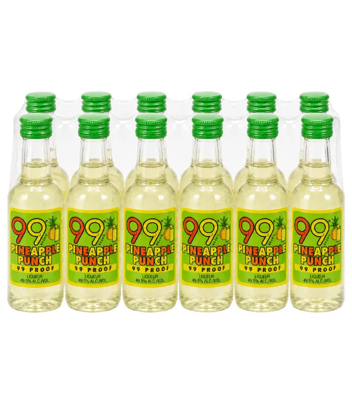 99 Brand Pineapple Punch Liqueur 50mL 12 Pack