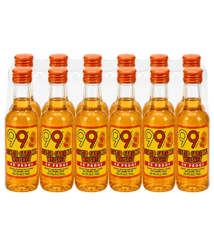 99 Brand Salted Caramel Whiskey 50mL 12 Pack