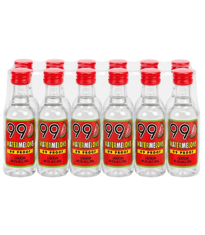 99 Brand Watermelons Liqueur 50mL 12 Pack