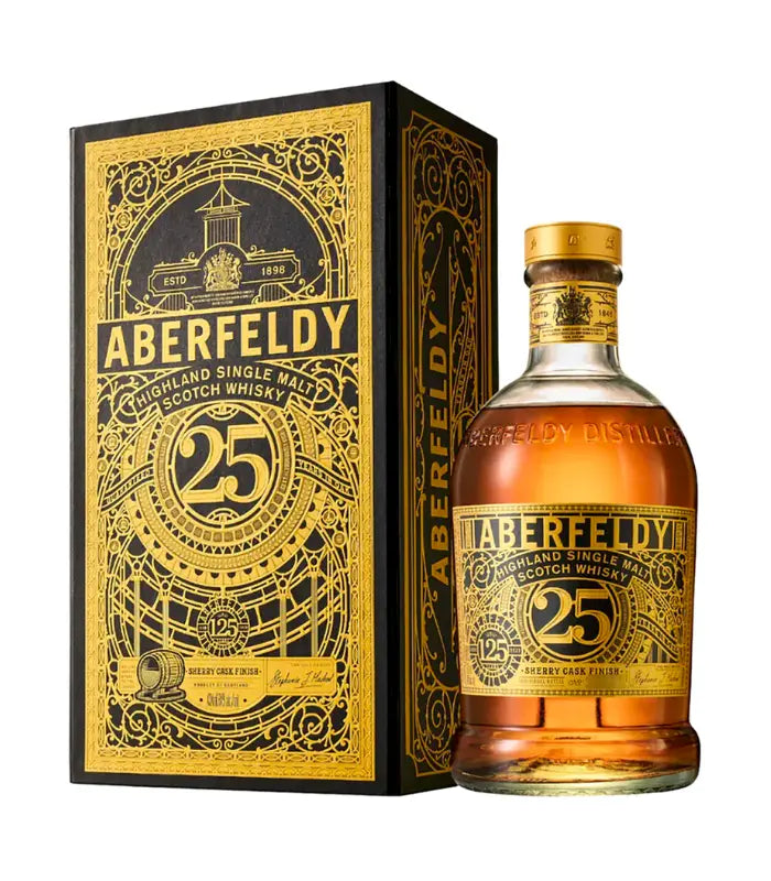 Aberfeldy 25 Year Old 125th Anniversary Limited Edition Sherry Cask Single Malt Scotch 700mL