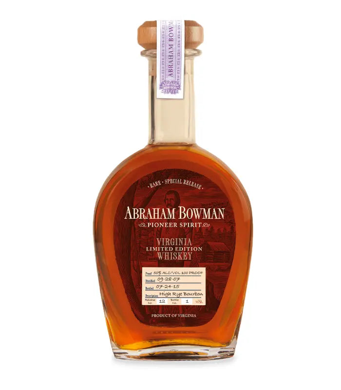 Abraham Bowman Virginia Limited Edition Whiskey Release No. 12 High Rye Bourbon 750mL