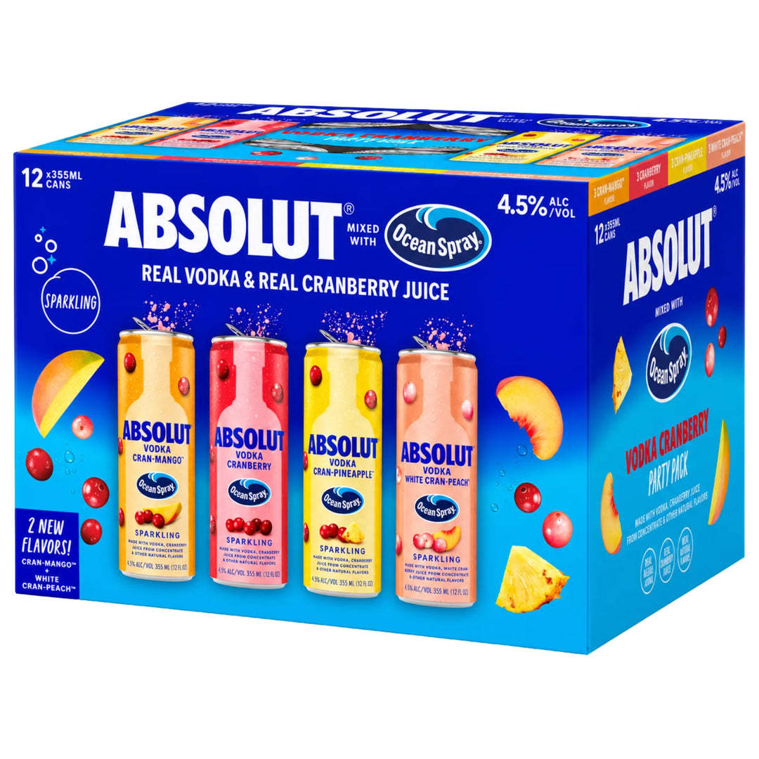 Absolut Ocean Spray Vodka Cranberry Party Pack