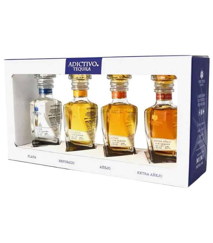 Adictivo Tequila Sampler Pack Mini Bottles (4 x 50mL)