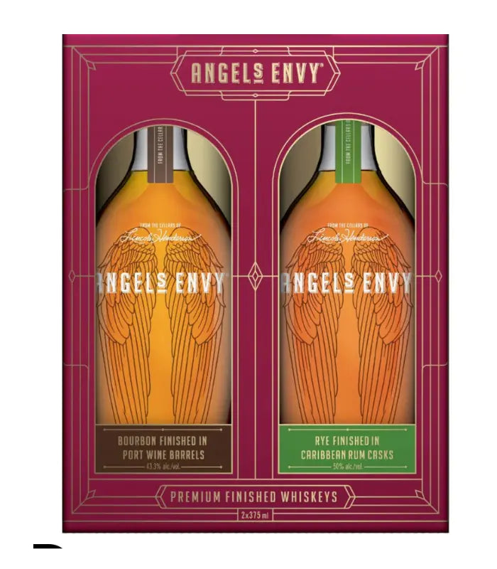 Angel's Envy Bourbon & Rye 375ml Gift Set