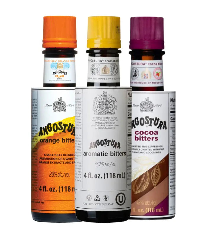 Angostura Orange, Aromatic & Cocoa Bitters Bundle 3 x 4oz