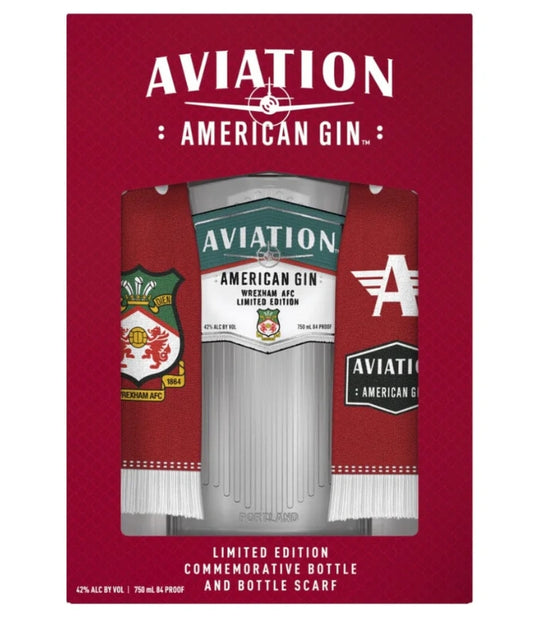 Aviation Gin Wrexham AFC Scarf Gift Set