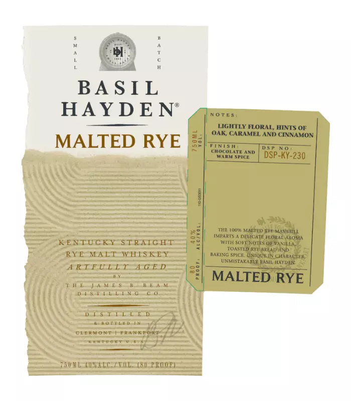 Malted Golden Rye Basil Hayden Malted Rye Whiskey | The Barrel Tap