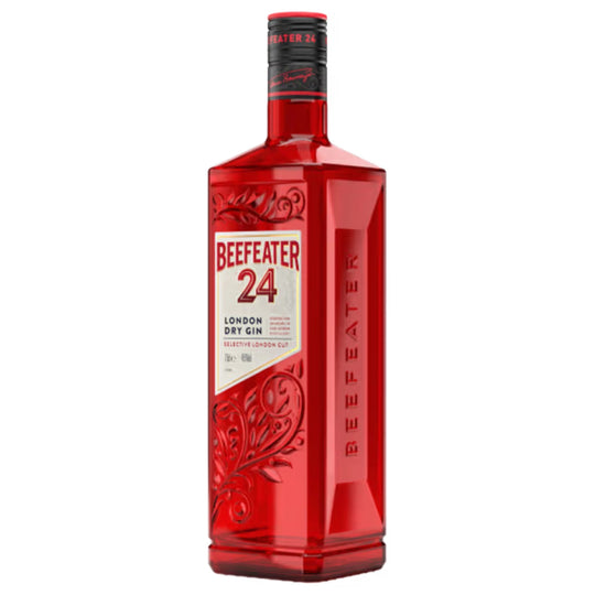 side view of bottle of Beefeater 24 London Dry Gin