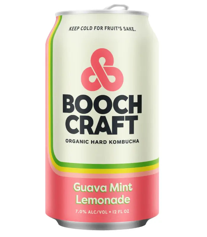 BoochCraft Guava Mint Lemonade Organic Hard Kombucha 6-PK