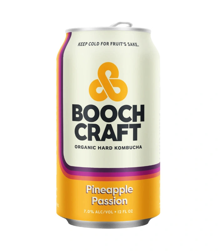 Boochcraft Pineapple Passion Organic Hard Kombucha 6-Pack