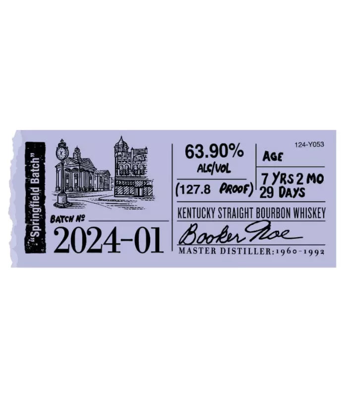 Booker’s Bourbon Batch 202401 Springfield Batch The Barrel Tap