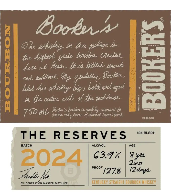 Booker’s The Reserves Batch 2024 Bourbon Whiskey