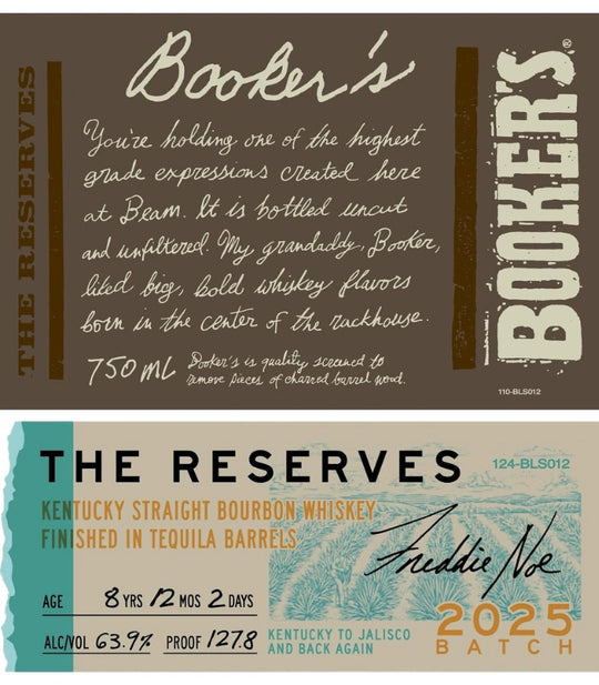 Booker’s The Reserves Batch 2025 Bourbon Whiskey