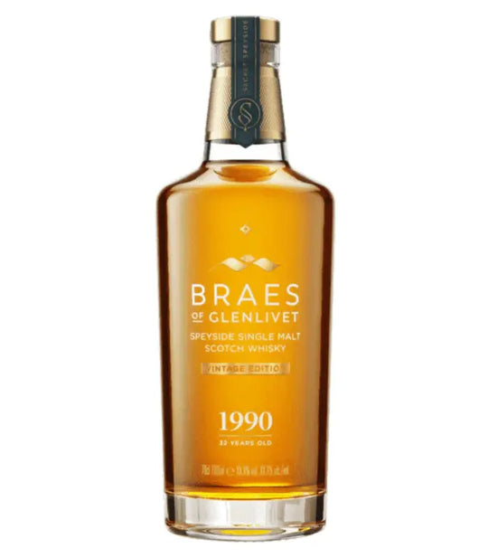 Braes of Glenlivet 1990 Vintage 32 Year Old Single Malt Scotch Whisky