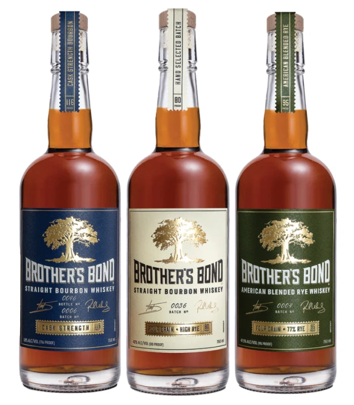 Buy Brother’s Bond Bourbon & Rye Whiskey By Ian Somerhalder & Paul Wesley Bundle Online - The Barrel Tap Online Liquor Delivered