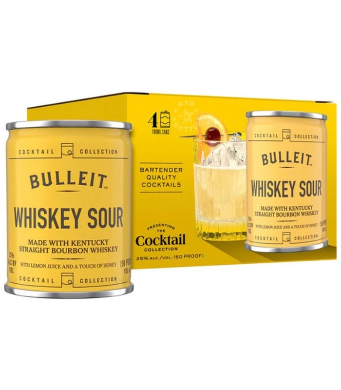 Bulleit Whiskey Sour Cocktail Cans (4 x 100mL)