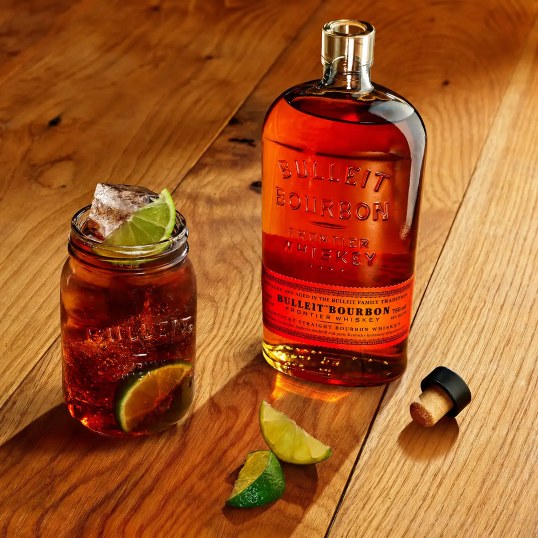 Bulleit Bourbon and cola cocktail