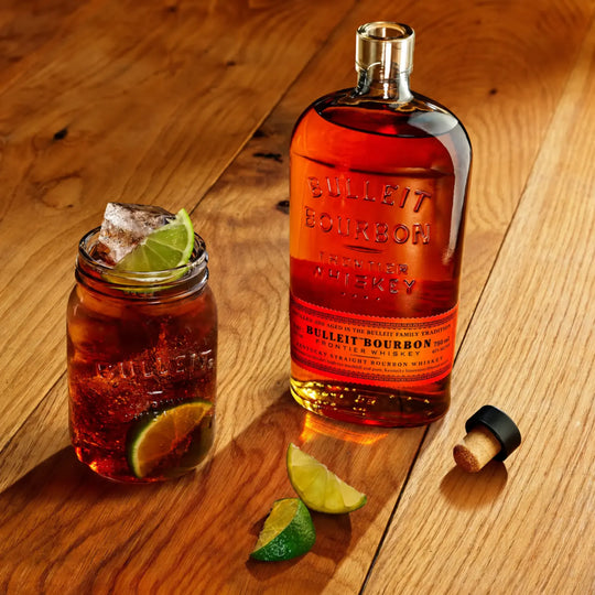 Bulleit Bourbon and cola cocktail
