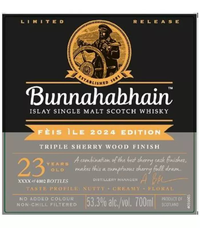 Bunnahabhain 23 Year Feis Ile 2024 Edition Scotch Whisky
