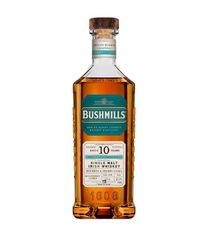 Bushmills 10 Year Private Reserve Burgundy Casks Irish Whiskey