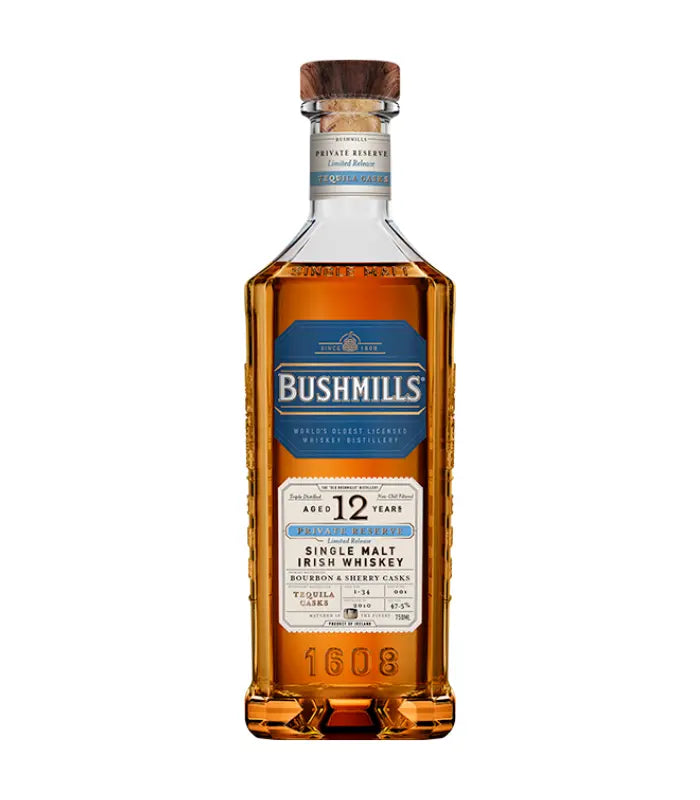 Bushmills 12 Year Private Reserve Tequila Casks Irish Whiskey