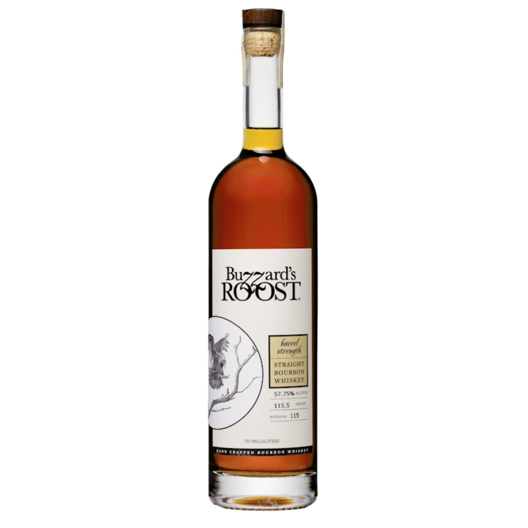 Bottle of Buzzard's Roost Barrel Strength Straight Bourbon 750mL