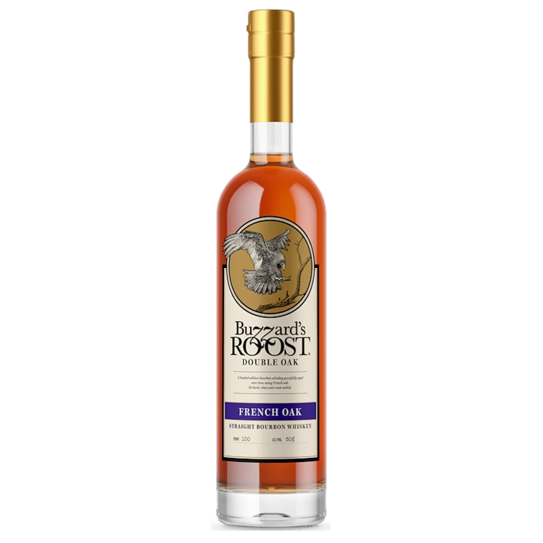 Bottle of Buzzard's Roost French Double Oak Bourbon 750mL