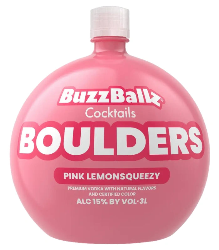 Buzzballz Boulders Pink Lemonsqueezy Pre-Mixed Cocktails 3L